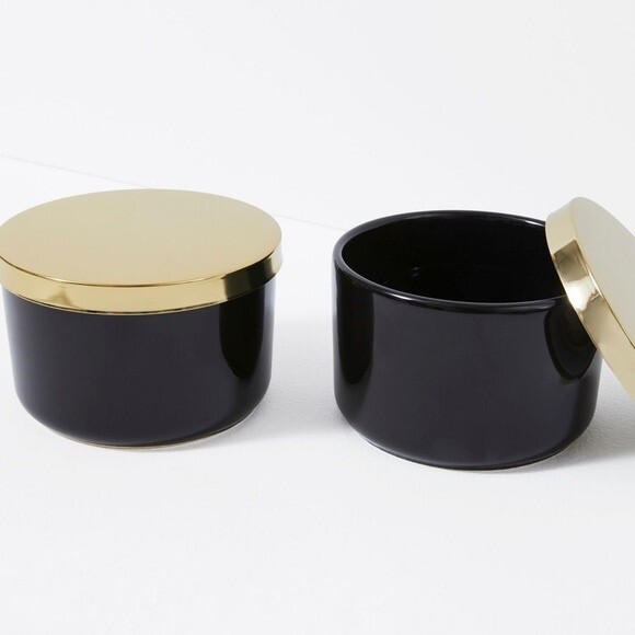 Z Gallerie Multi Use Storage Duo Canisters - Picture 1 of 5